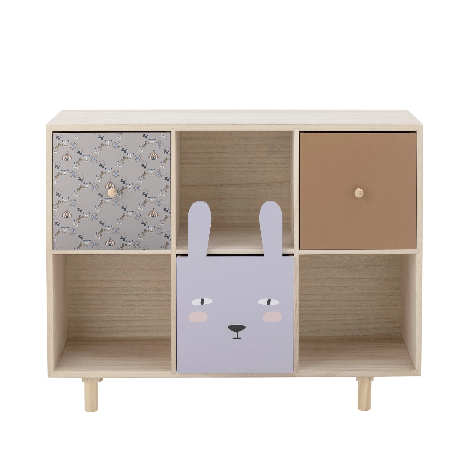 Libreria con cassetti Bloomingville Calle Paulownia Legno naturale