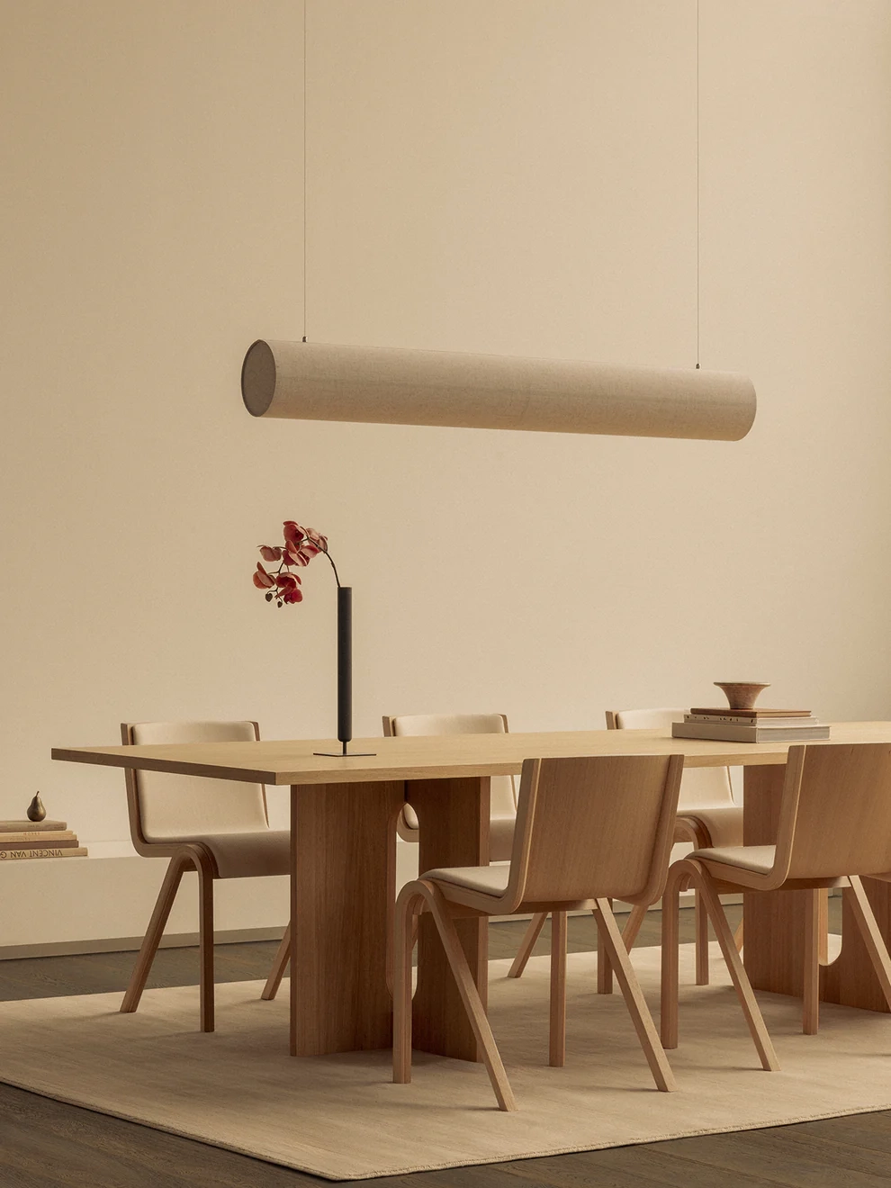 Pendant Lamp Audo Copenhagen Hashira linear Linen