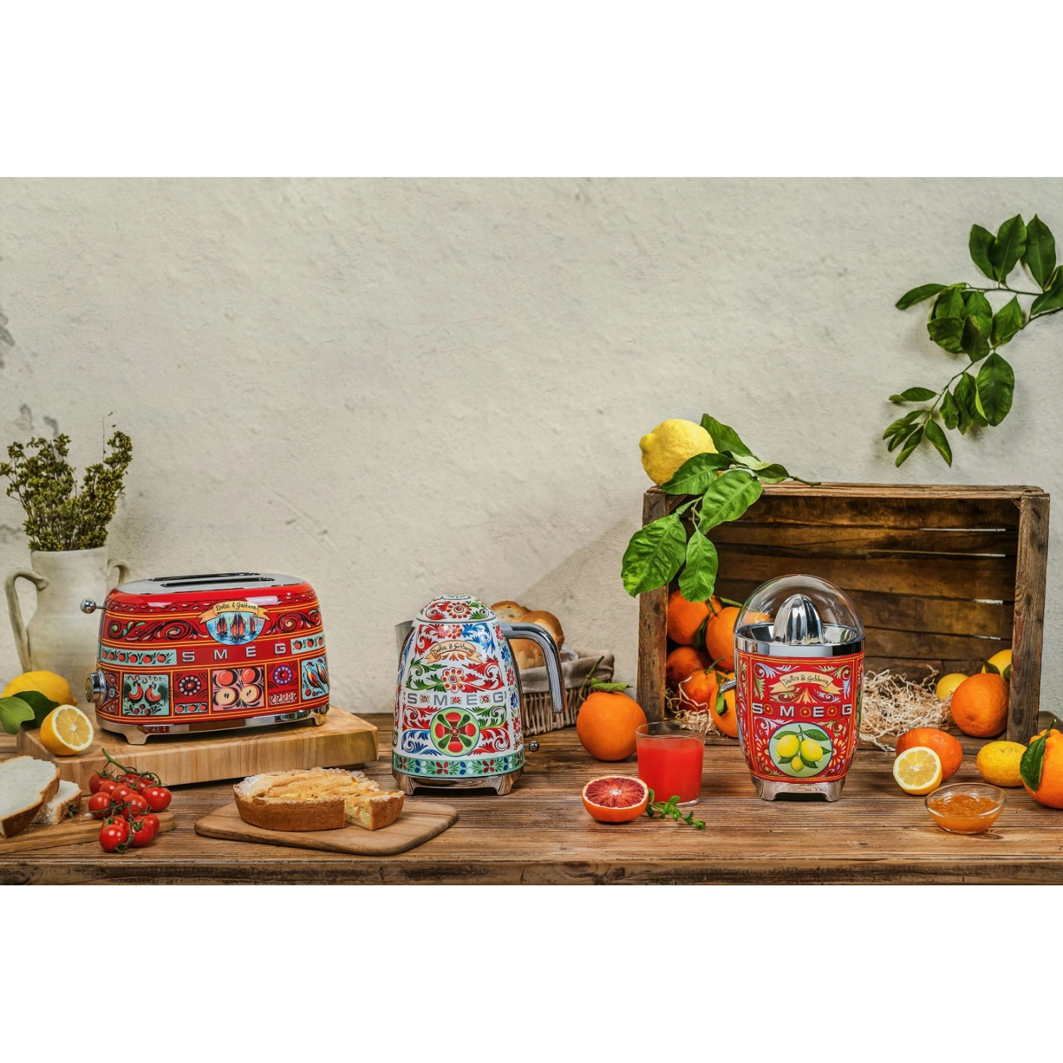 Smeg Toster 4 plasterki Dolce&Gabbana Sicily is my love