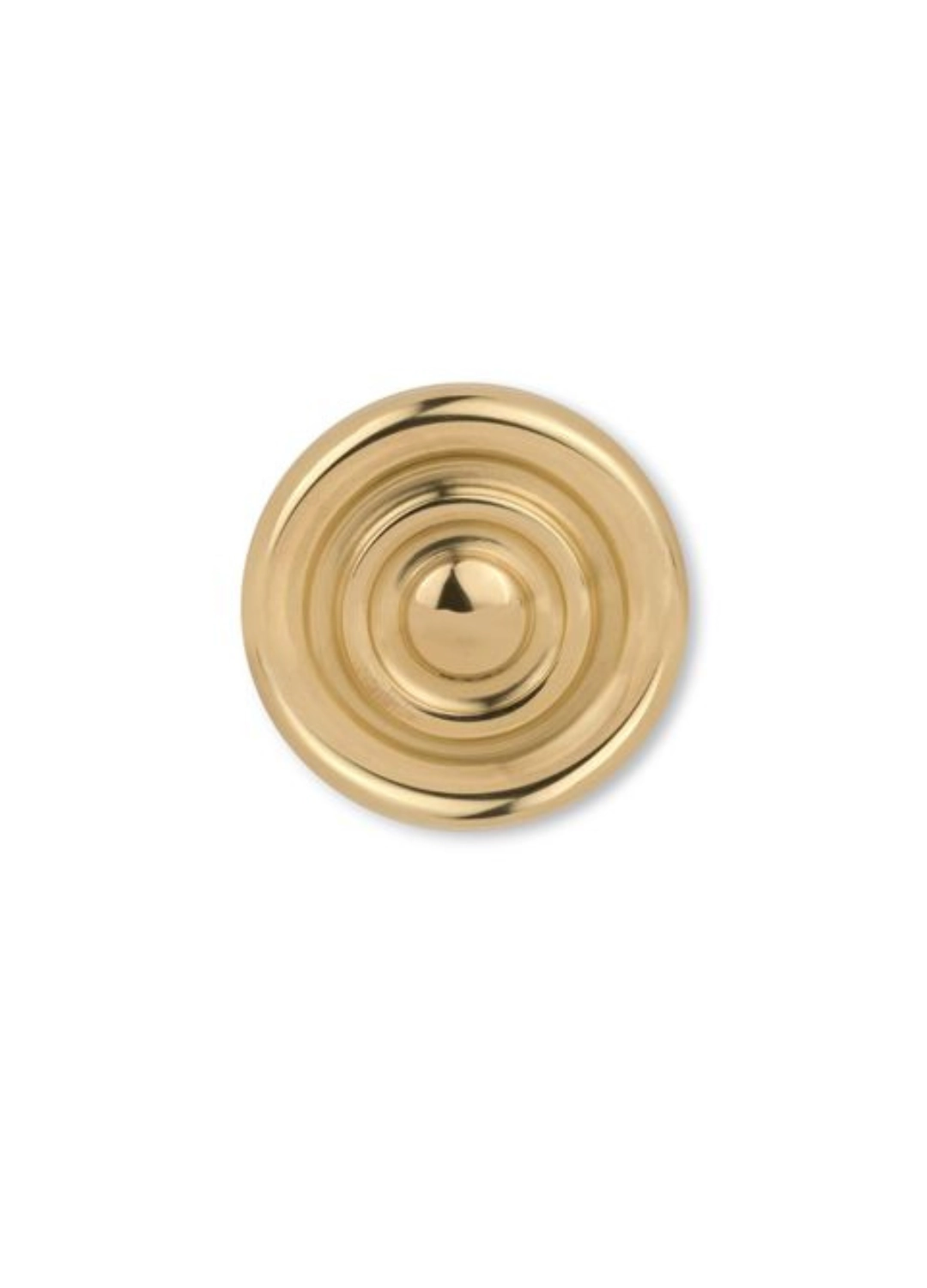 Knob Pap Deco Lyon dot I Brass