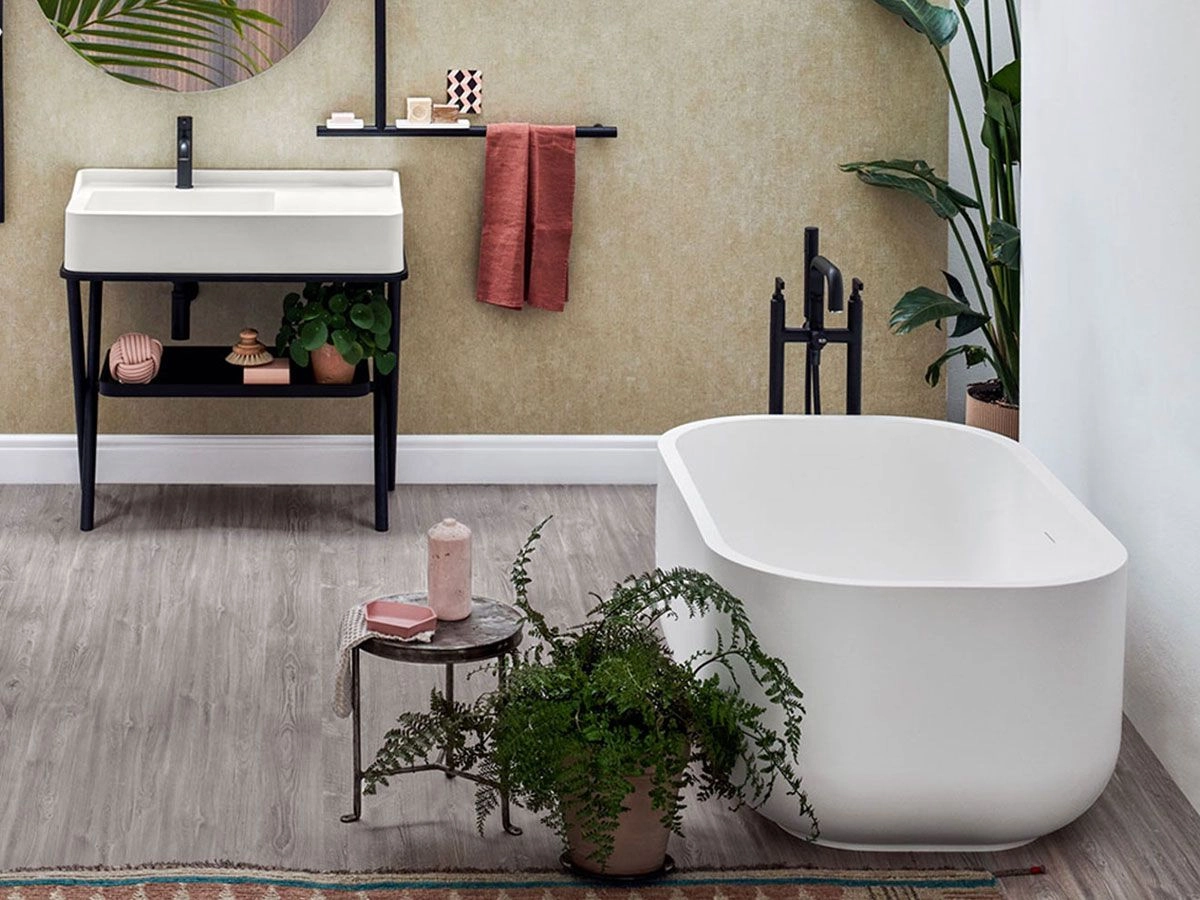 Freestanding Bathtub Cielo Dafne Matte White