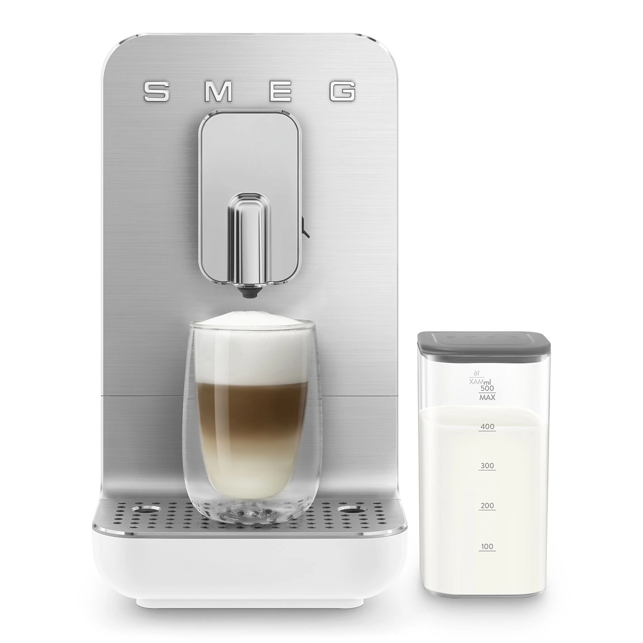 Smeg Macchina da caffè automatica con sistema latte Bianco opaco