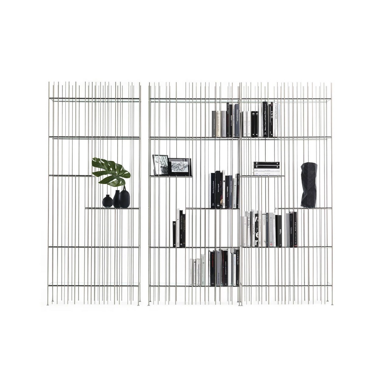 Mogg Freestanding Bookshelf Metrica A Titanium
