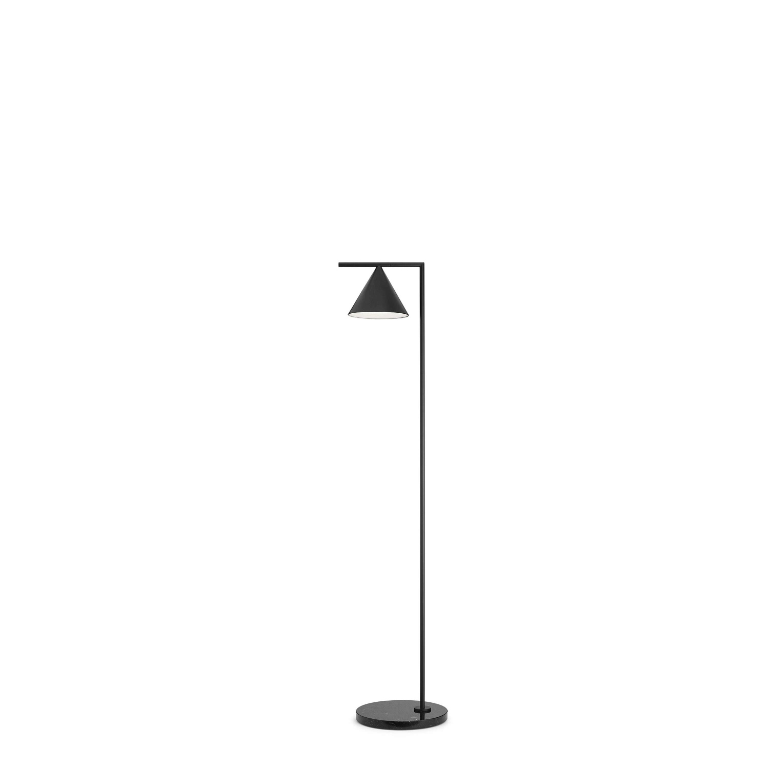 Lampada da terra Flos Captain Flint Antracite/Marmo nero