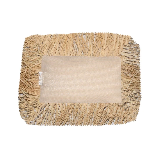 Cuscino da esterno con frange rettangolare MX Home Beige