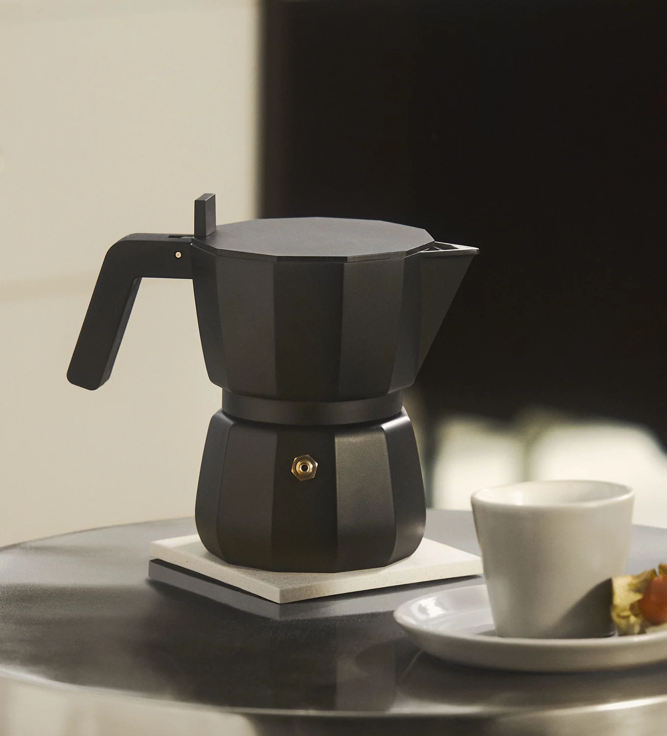 Espresso coffee maker 3 cups Alessi Moka black