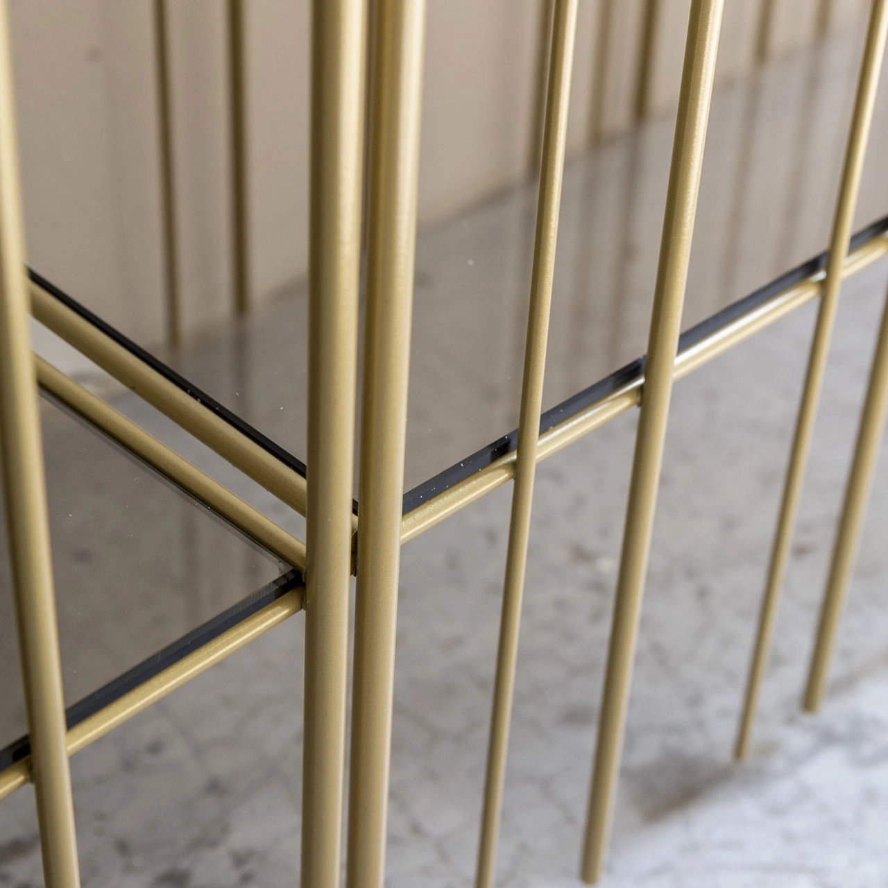 Mogg Freestanding Bookshelf Metrica A Gold