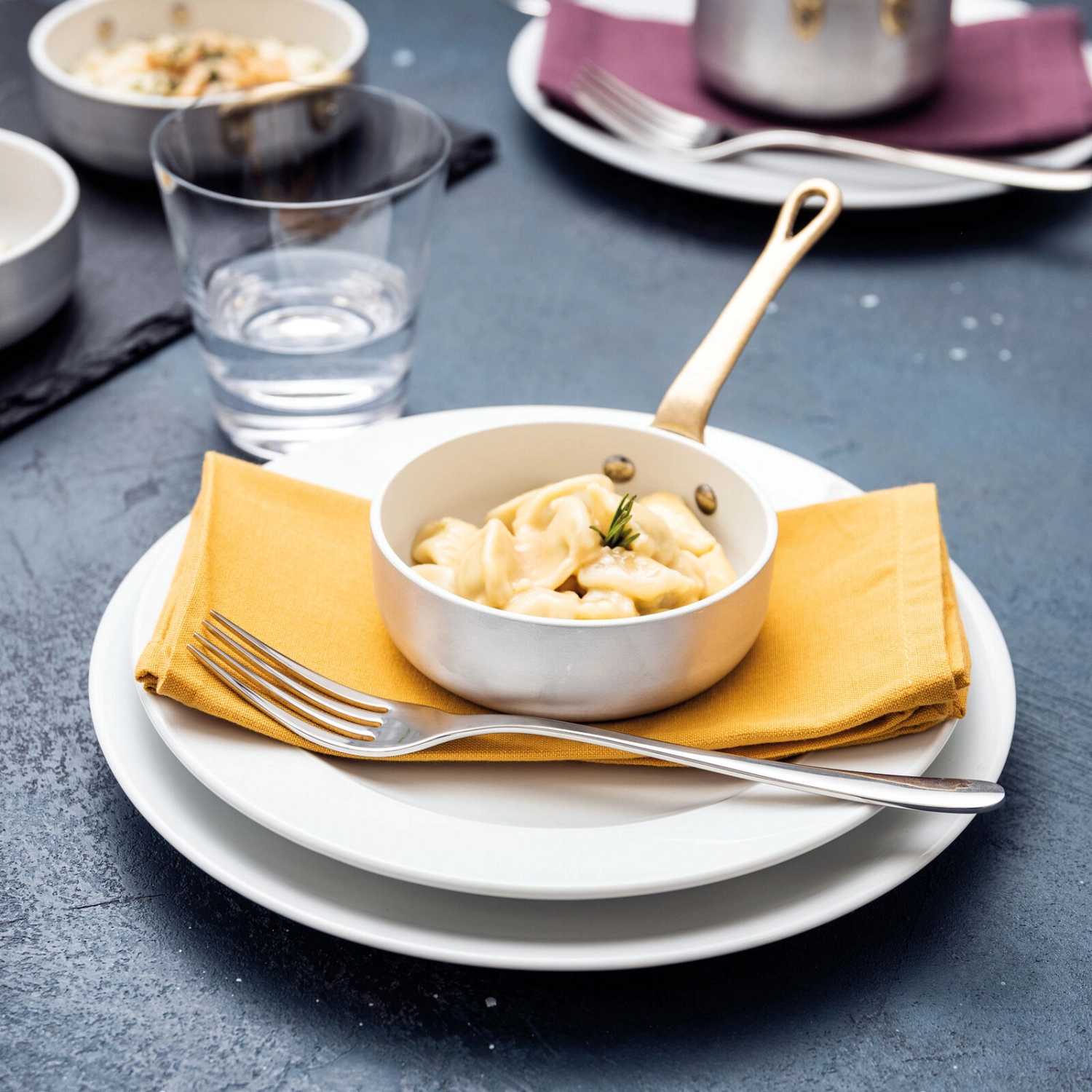 Paderno Miniature Patelnia – Ø 12 cm Aluminium i Mosiądz