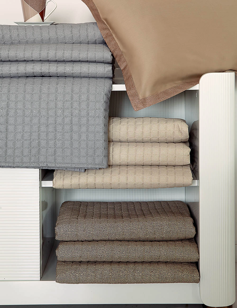 Borbonese Minimal Lekka Narzuta – Satyna Bawełniana Skóra 100 g Rozmiar Małżeński