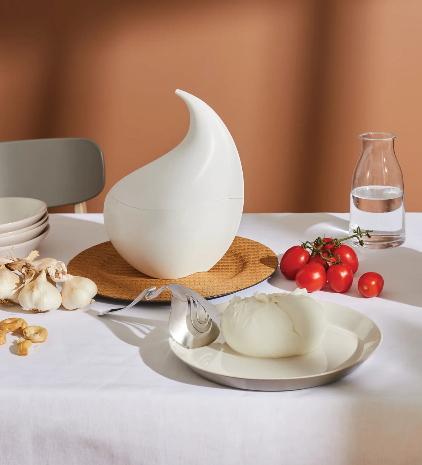 Contenitore mozzarella Alessi Nunziatella Bianco