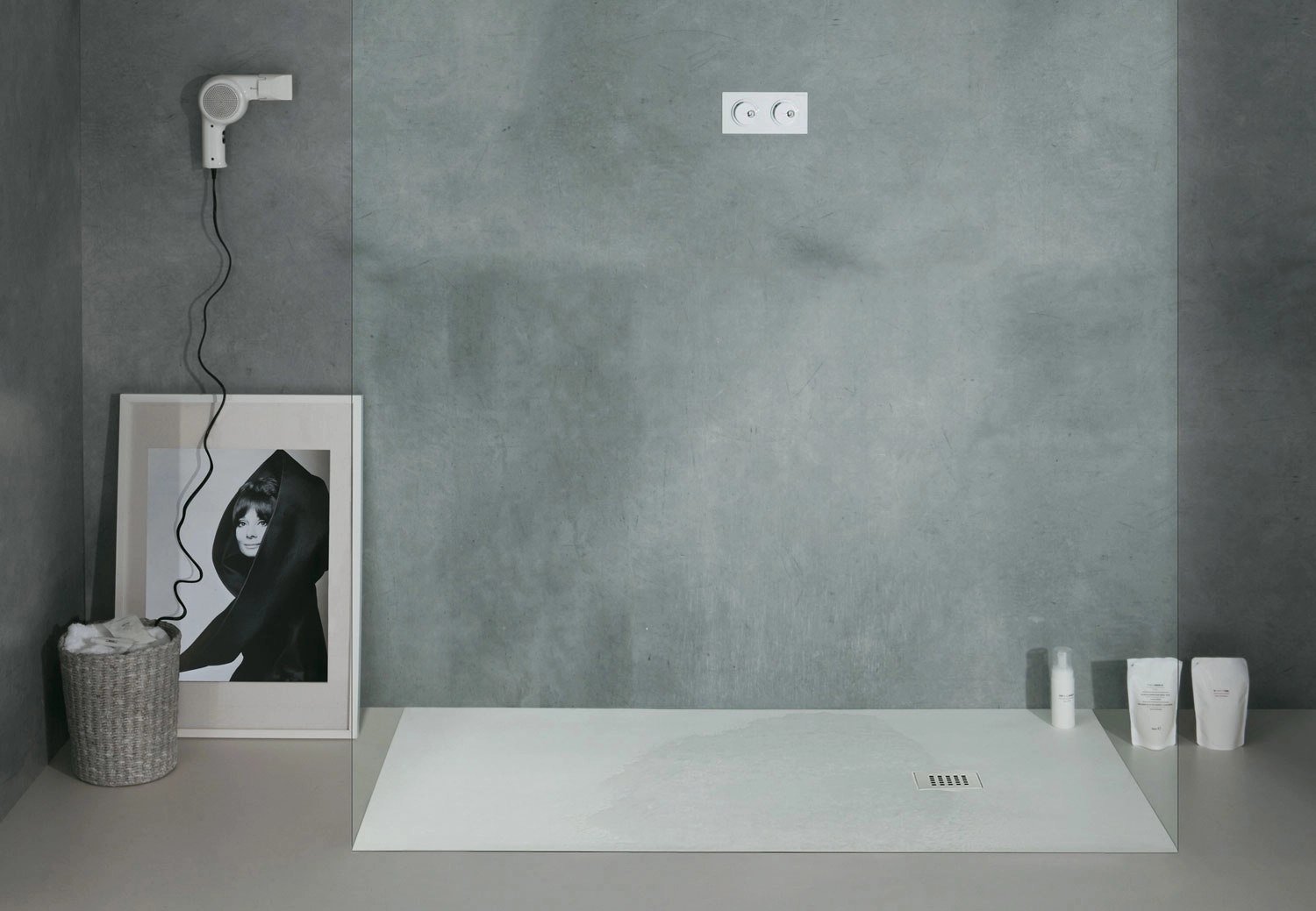 Cielo Venticinque Odwracalny Brodzik Prysznicowy – Taupe Mat 70 x 90 cm