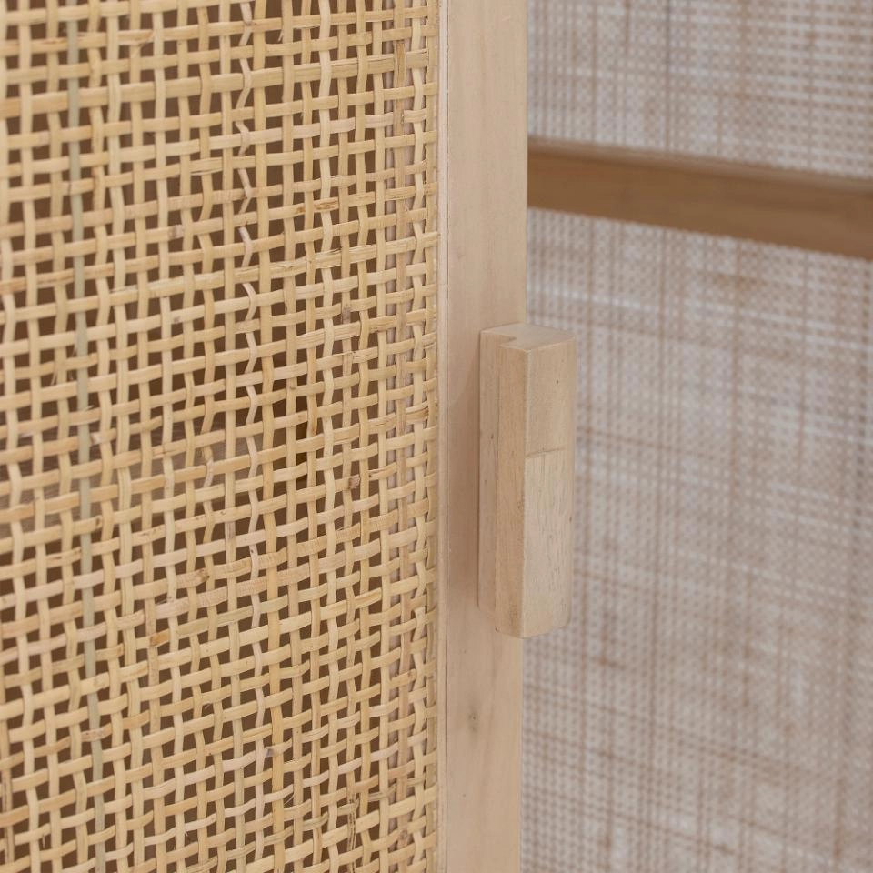 Bloomingville Marikka Sideboard – Pine Wood & Rattan