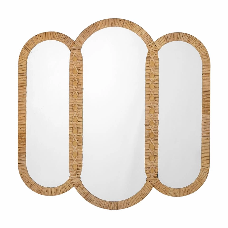 Bloomingville Cardiz Wall Mirror - Woven Rattan