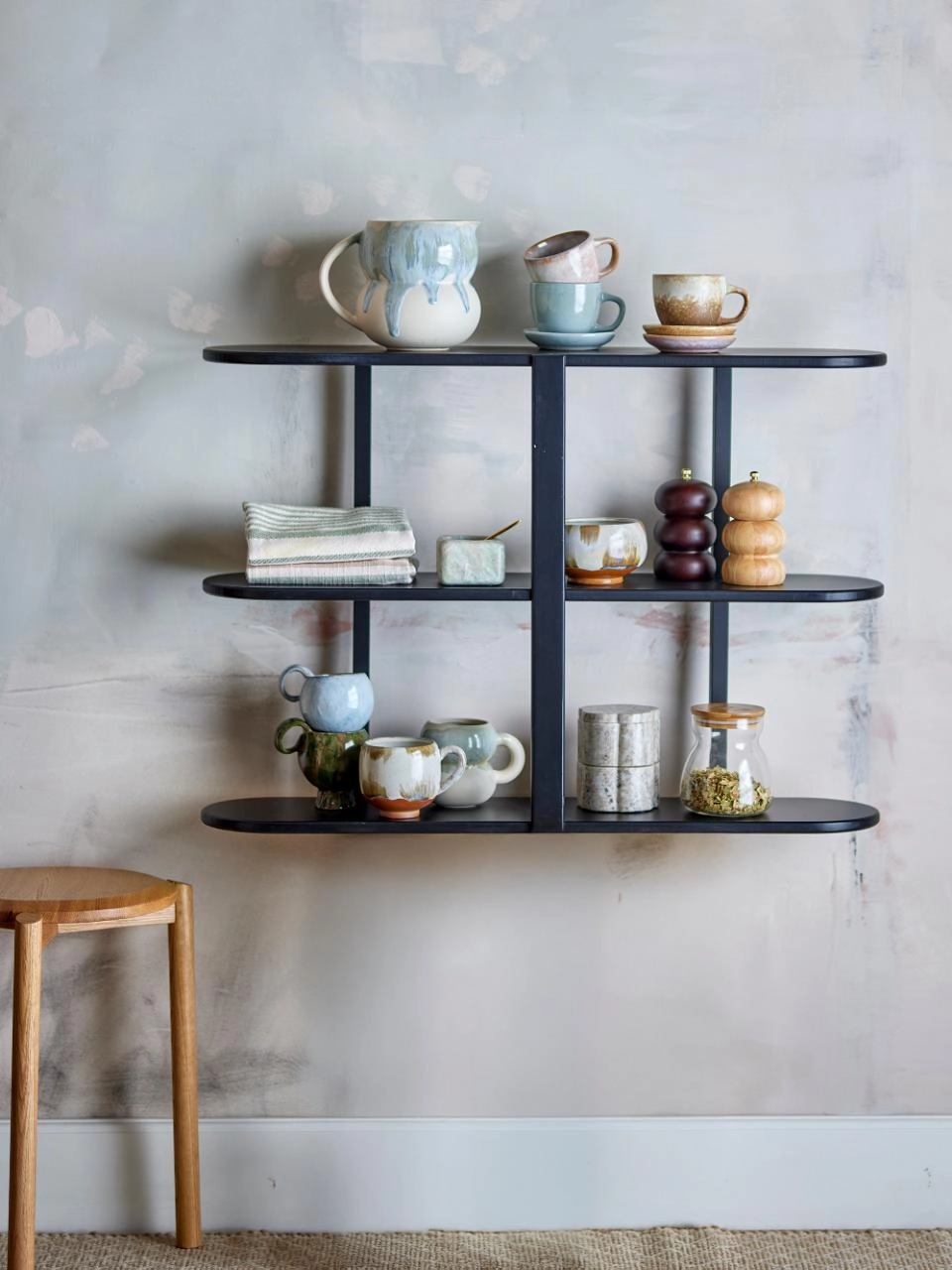 Bloomingville Shelf Vicente Black MDF
