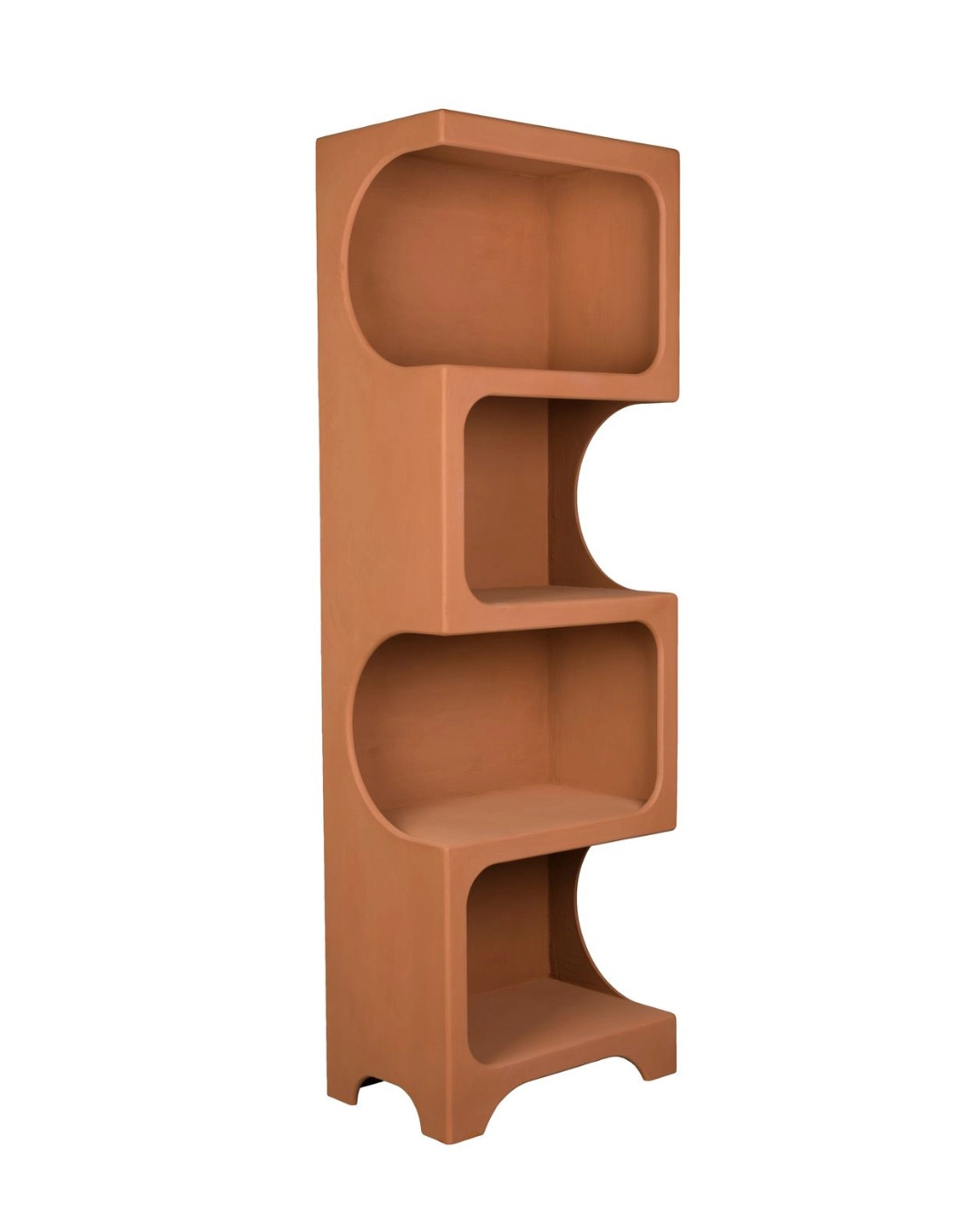 DutchBone Scaffale Dundee Shelf L Marrone/Terracotta – Libreria Design Modulare 60 x H 181 cm