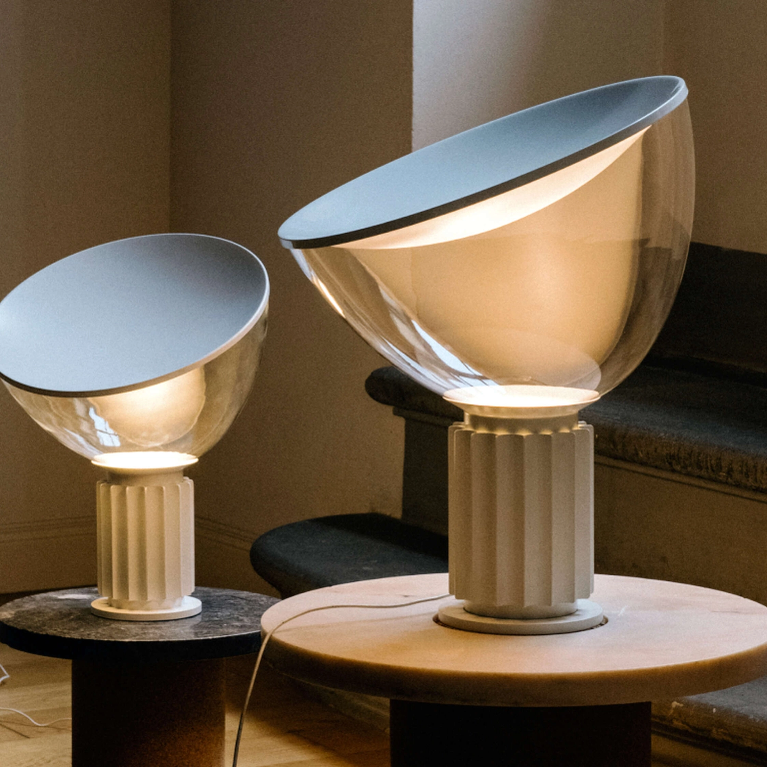 Table lamp Flos Taccia Matt white