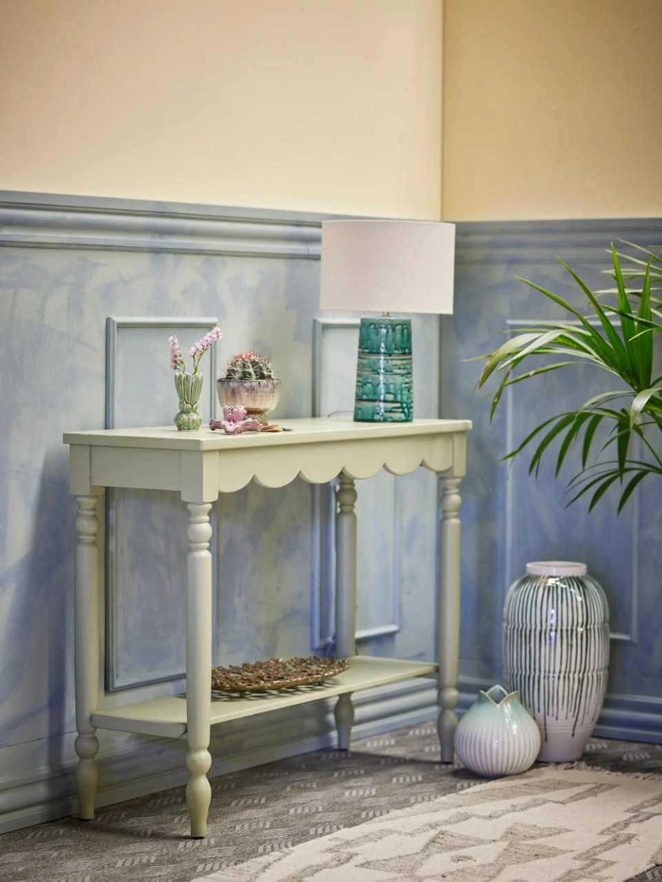 Bloomingville Console Table Salla Green Wood