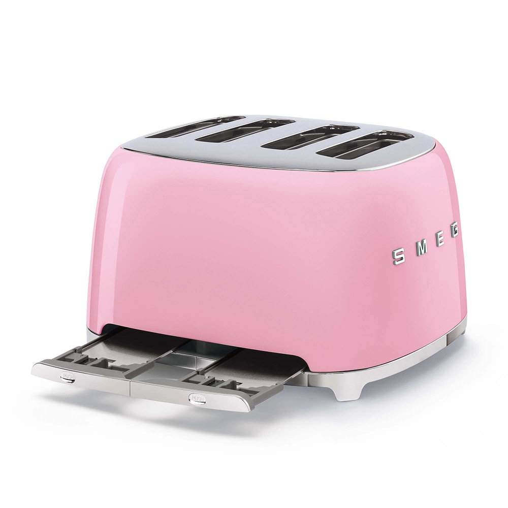 Smeg Toaster 4 compartments 50’s Style Pink