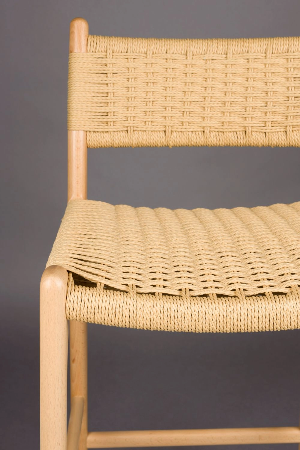 DutchBone Sedia Alta da Bar Cecile - Sgabello da Bancone Beige