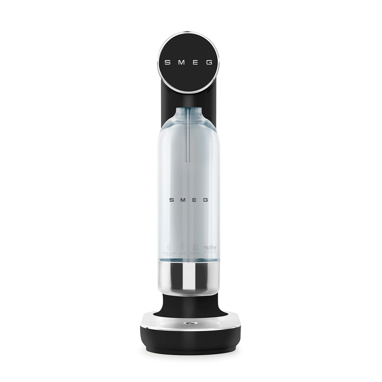 Smeg Gasatore d'acqua Manuale Nero opaco
