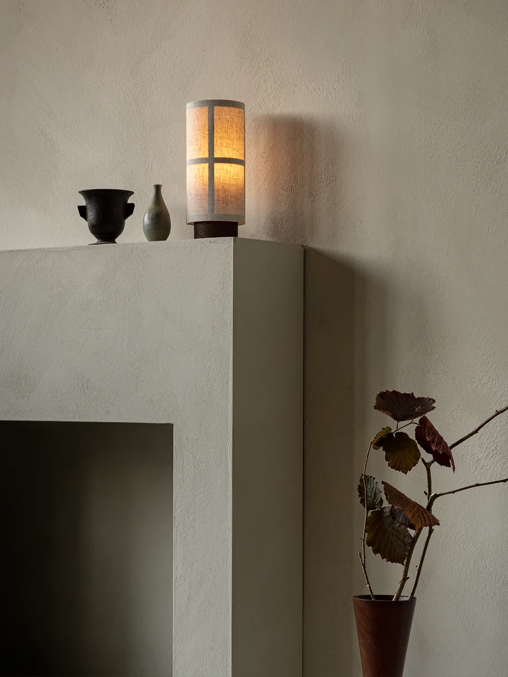Portable Dimmable Table Lamp Audo Copenhagen Hashira Linen