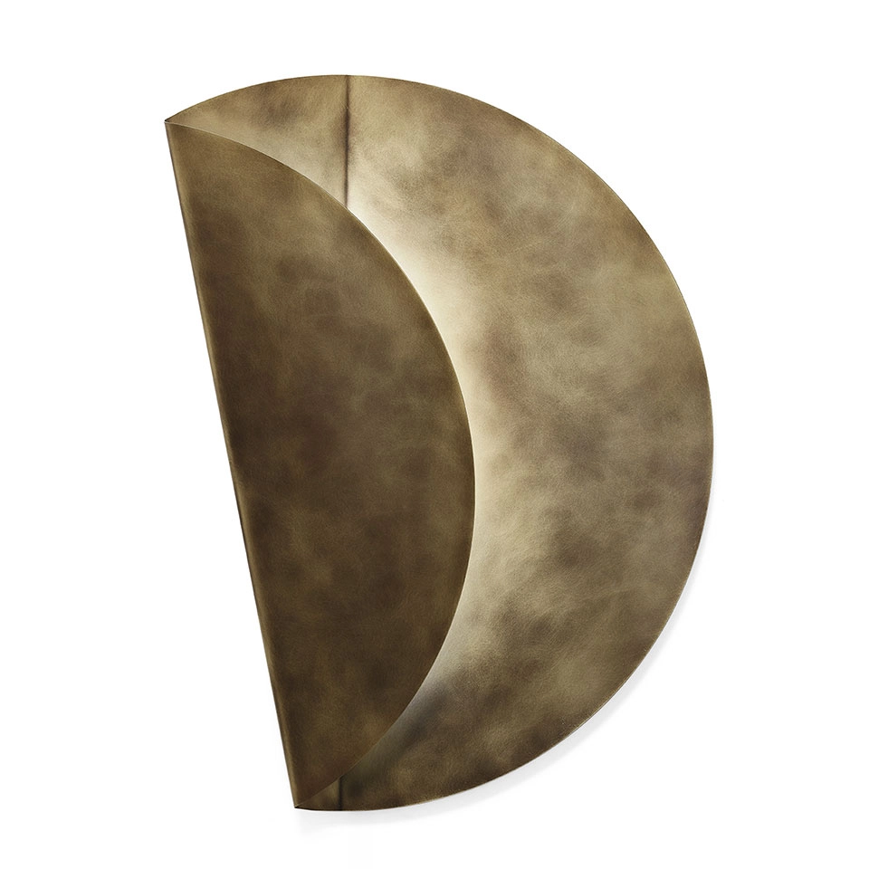 Mogg Lampada da Parete in Metallo Plier Tonda – Oro Delabrè