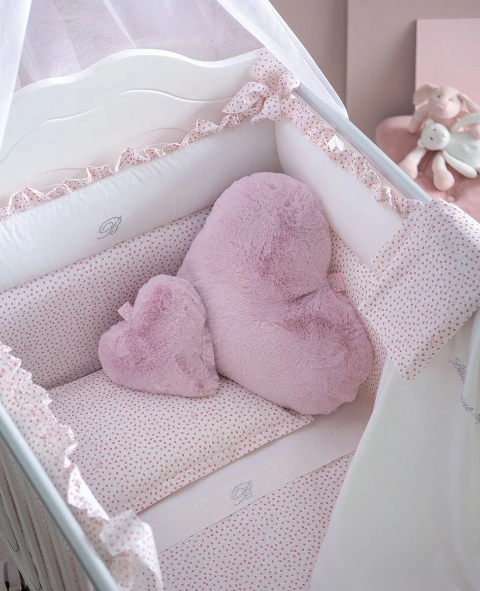 Heart Cushion Big Blumarine Baby Blanca Blush pink