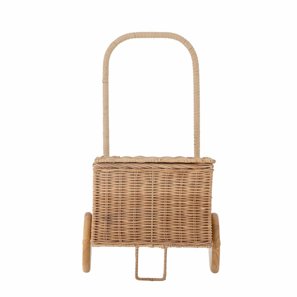 Bloomingville Mini Wózek-Kosz Penne – Rattan Naturalny