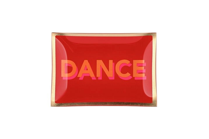 Piatto Decorativo Rettangolare Gift Company Love Plates - Dance Vetro