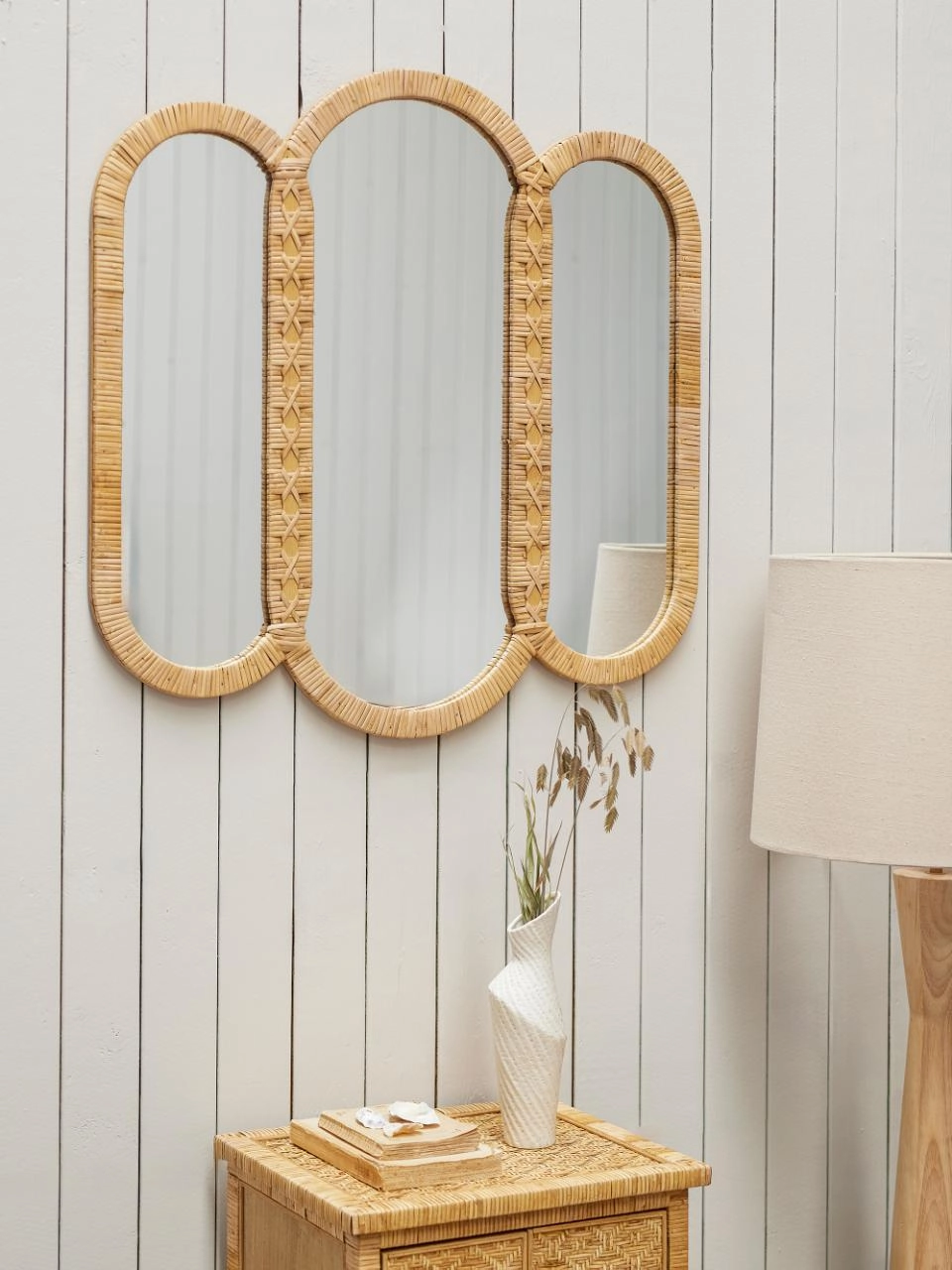 Bloomingville Cardiz Wall Mirror - Woven Rattan