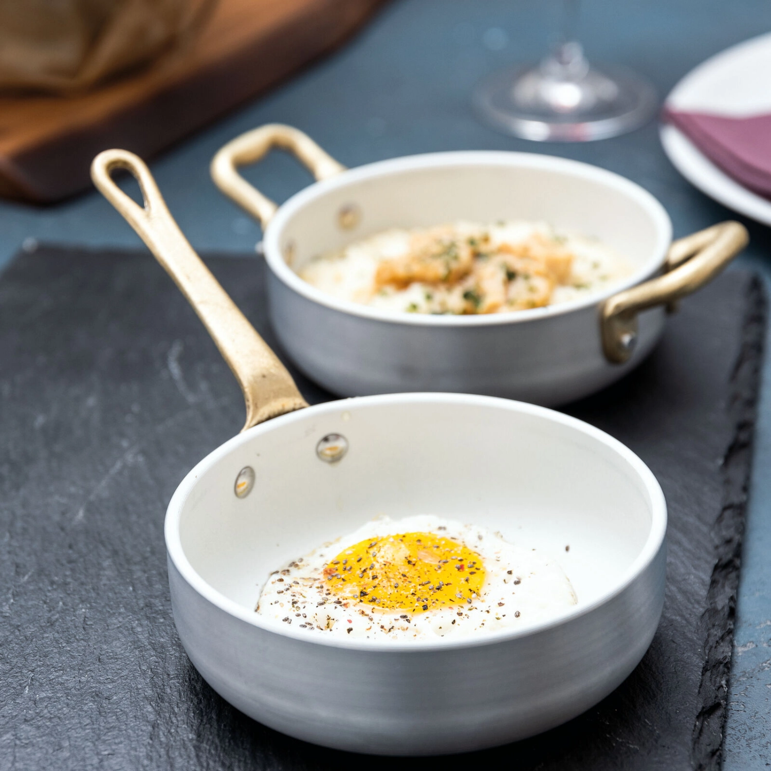 Paderno Miniature Patelnia – Ø 12 cm Aluminium i Mosiądz