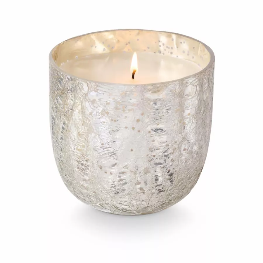 Bloomingville Blue Crackle Glass Candle North Sky – ILLUME 610 gr