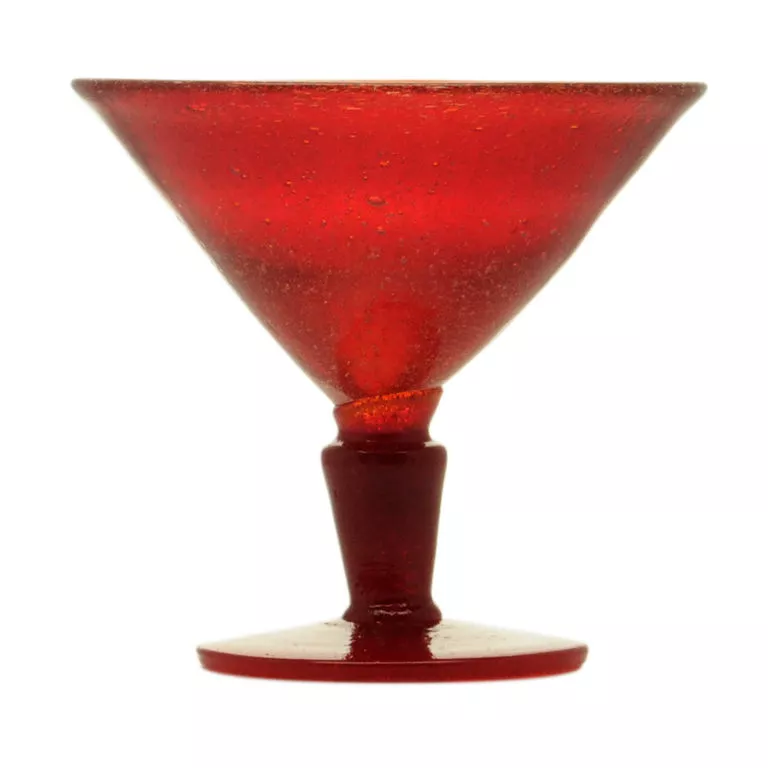 Memento Martini Glass Red