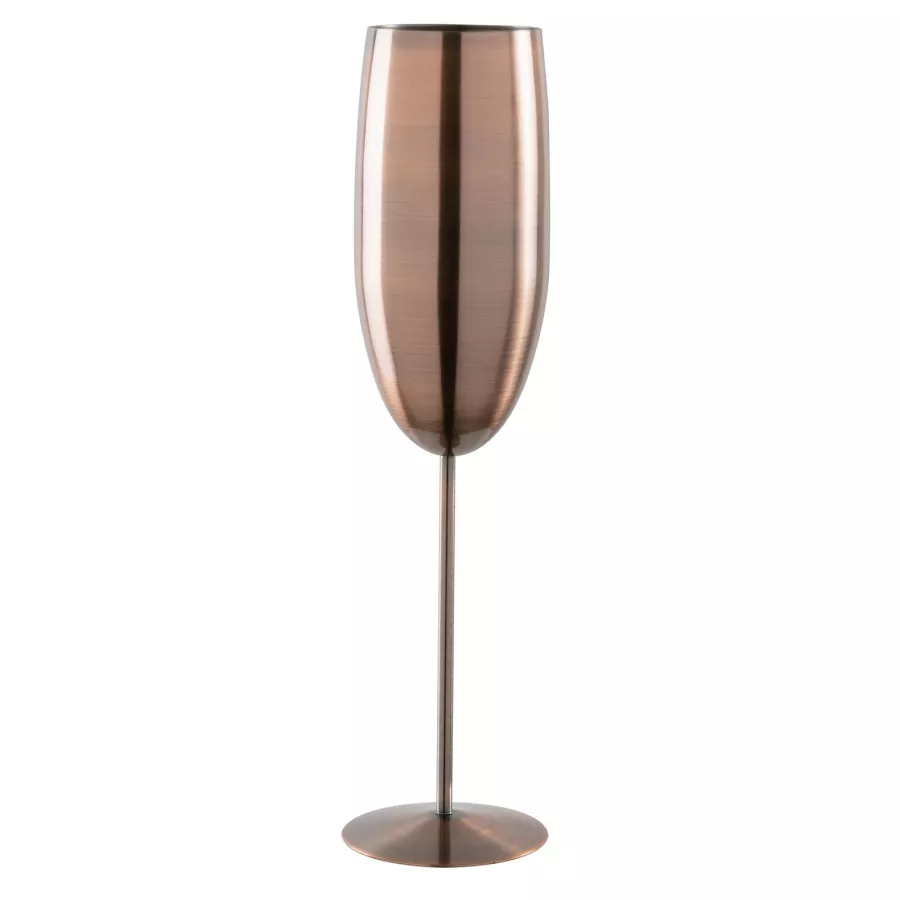 Champagne Flûte Paderno Stainless Steel Copper