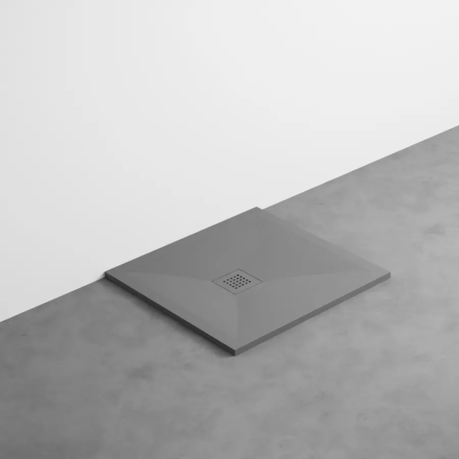 Cielo Venticinque Odwracalny Brodzik Prysznicowy – Szary Mat 80 x 80 cm