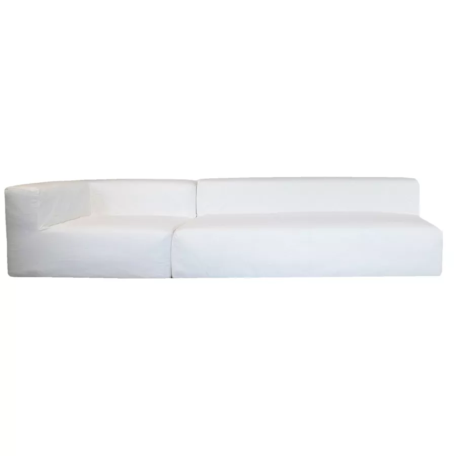 Sofa modułowa MX Home 4/5-osobowa Bawełna Biała