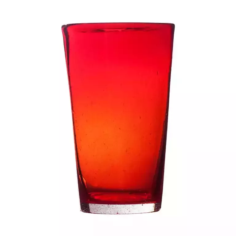 Memento Blown glass tumbler for drinks in Red color