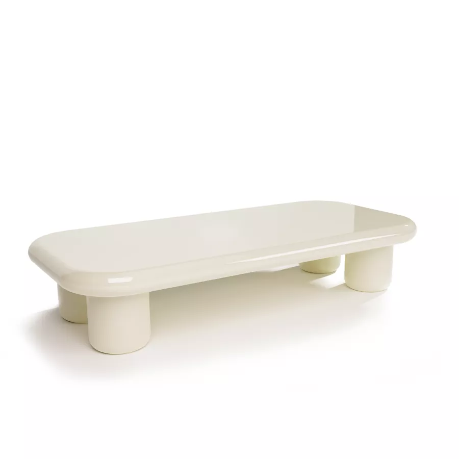 Mogg Bilbao Glossy white Coffee Table 150x70