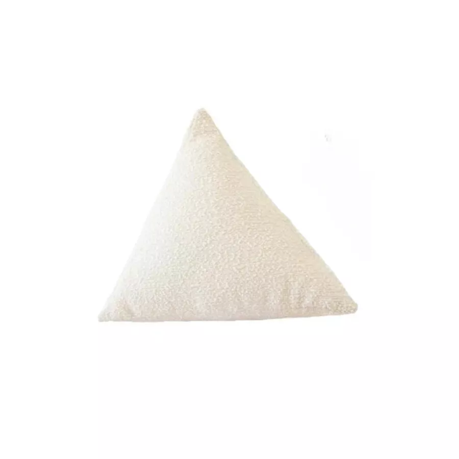 Bouclé Pyramid Cushion MX Home S Cream