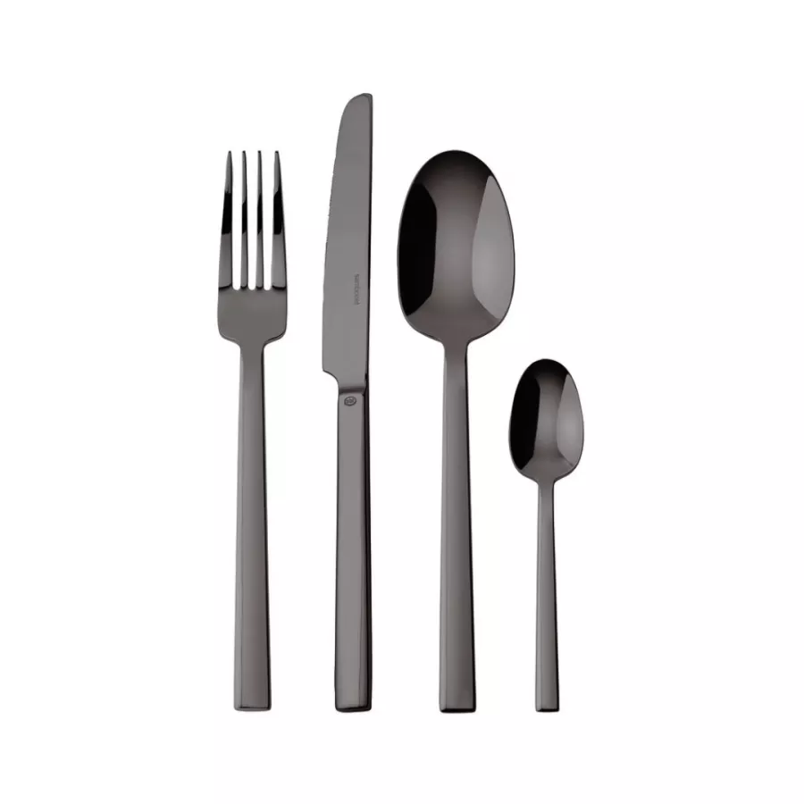 Cutlery Set of 24 pcs. Sambonet Neutra PVD 2Black