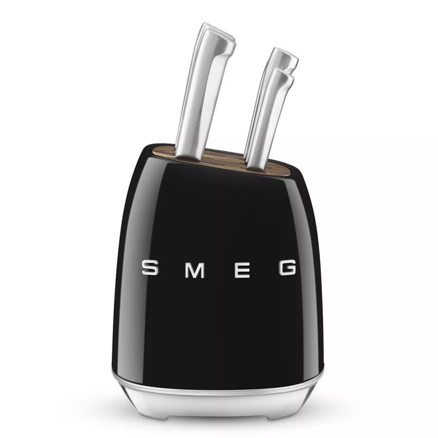 Smeg Knife Block 50's Style Black