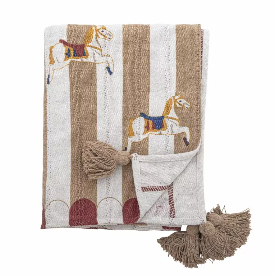 Bloomingville Plaid Merry-go-round Cotone