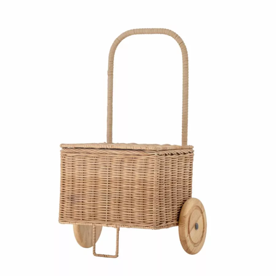 Bloomingville Mini Wózek-Kosz Penne – Rattan Naturalny