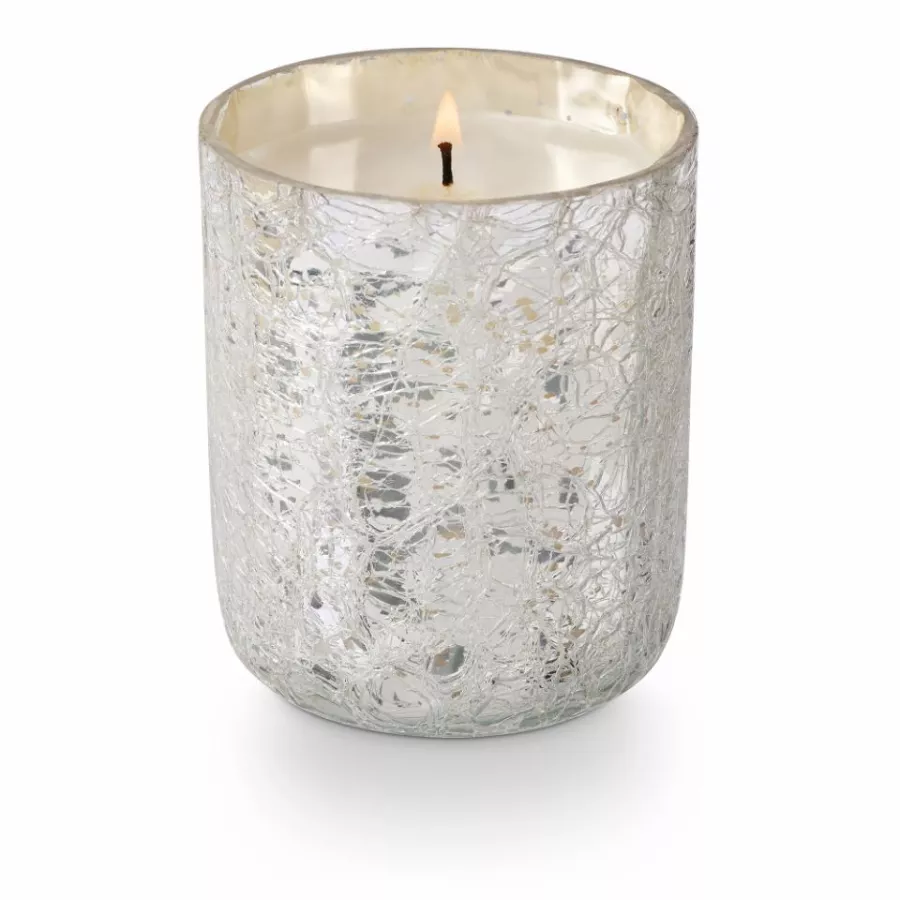Bloomingville Blue Crackle Glass Candle North Sky – ILLUME 235 gr