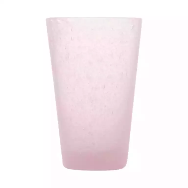 Memento Blown glass tumbler for drinks in Rose color