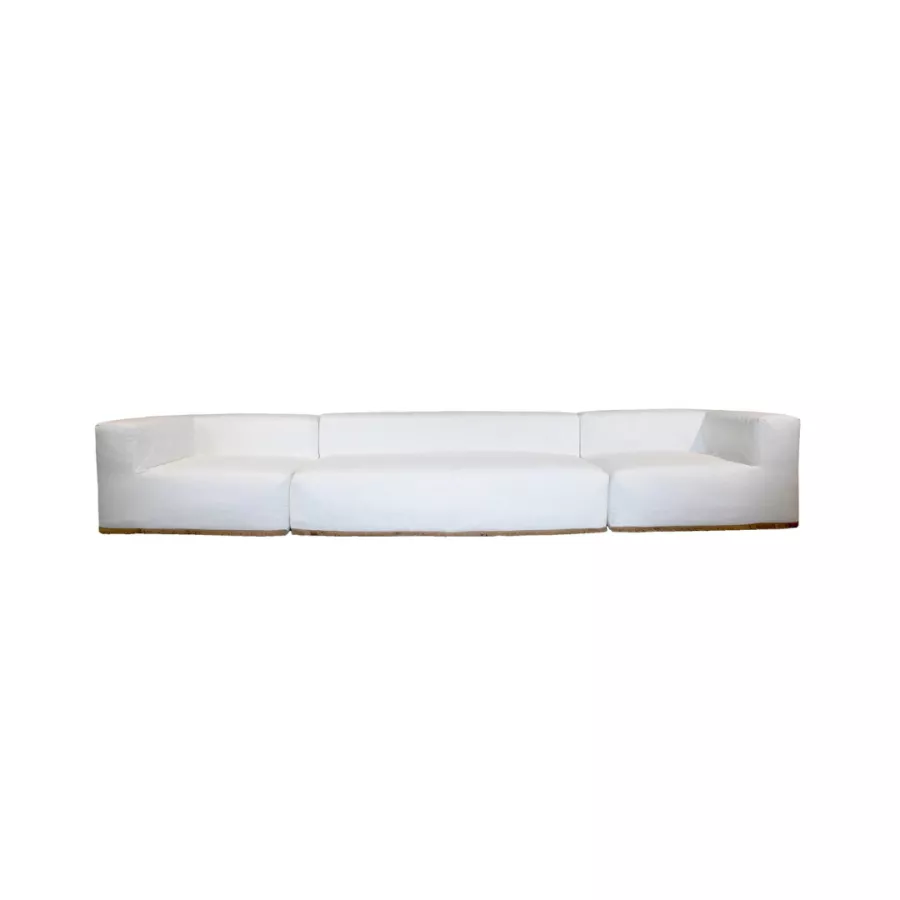 Modular sofa with fringes 5/6 seats MX HomeWhite