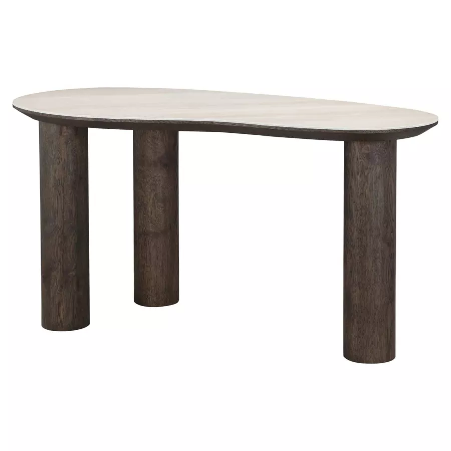 Richmond Interiors Ritz Desk – Travertine Effect Ceramic Top