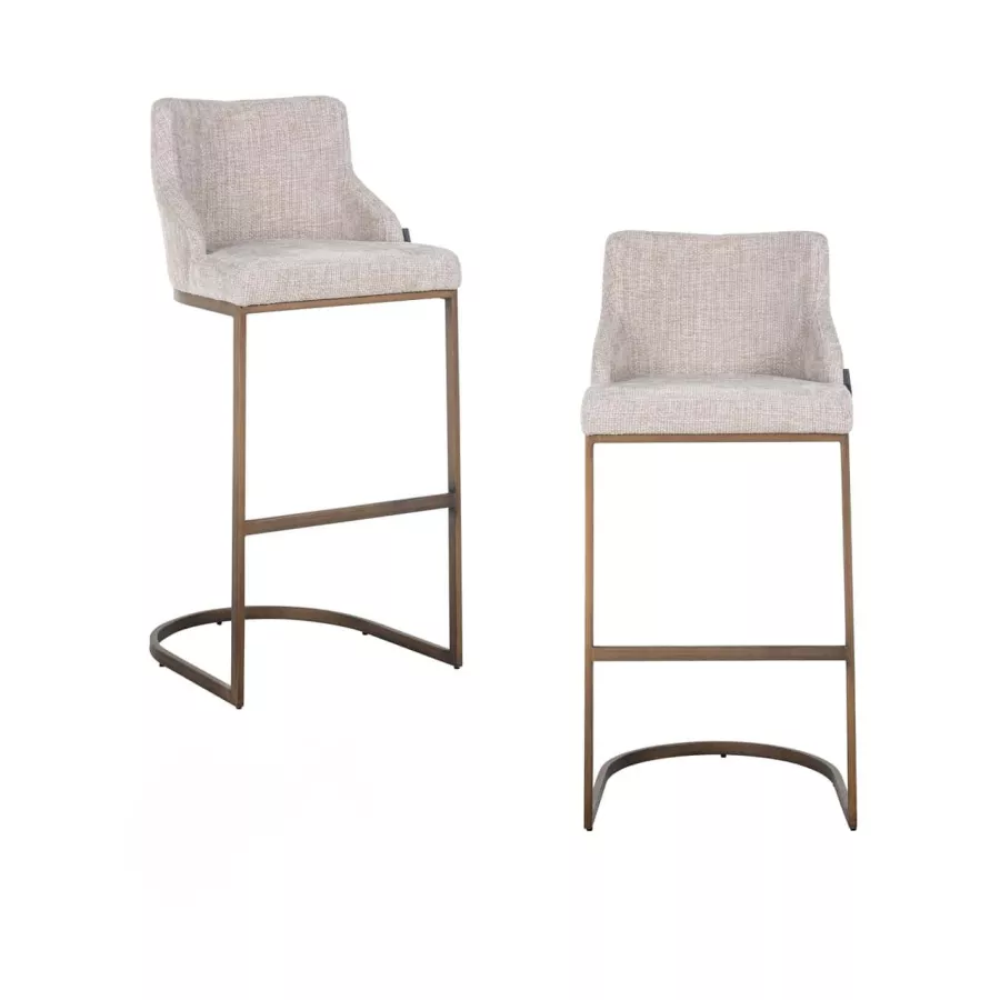 Richmond Interiors Bar Stool Bolton Natural Renegade – Set di 2 sgabelli da Bar