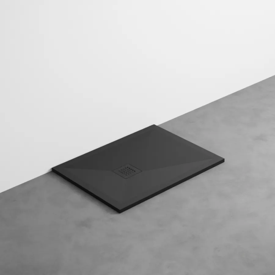 Cielo Venticinque Odwracalny Brodzik Prysznicowy – Czarny Mat 70 x 90 cm