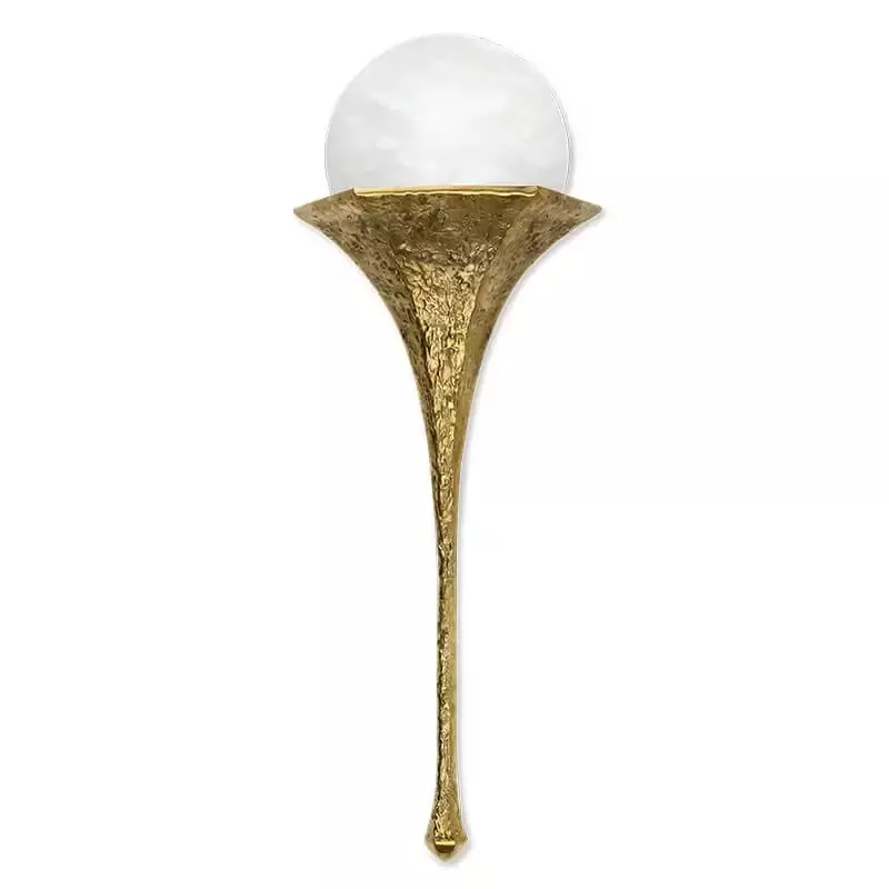 Wall scone Pap Deco Majesty L Brass and Alabaster